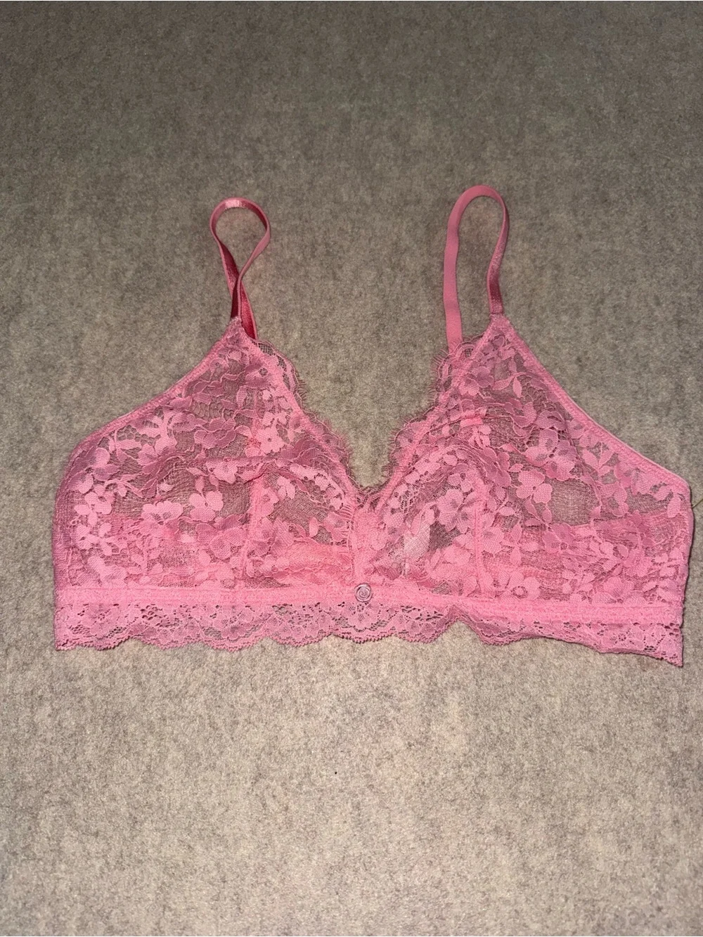 Victoria's Secret Pink Floral Lace Bralette‎